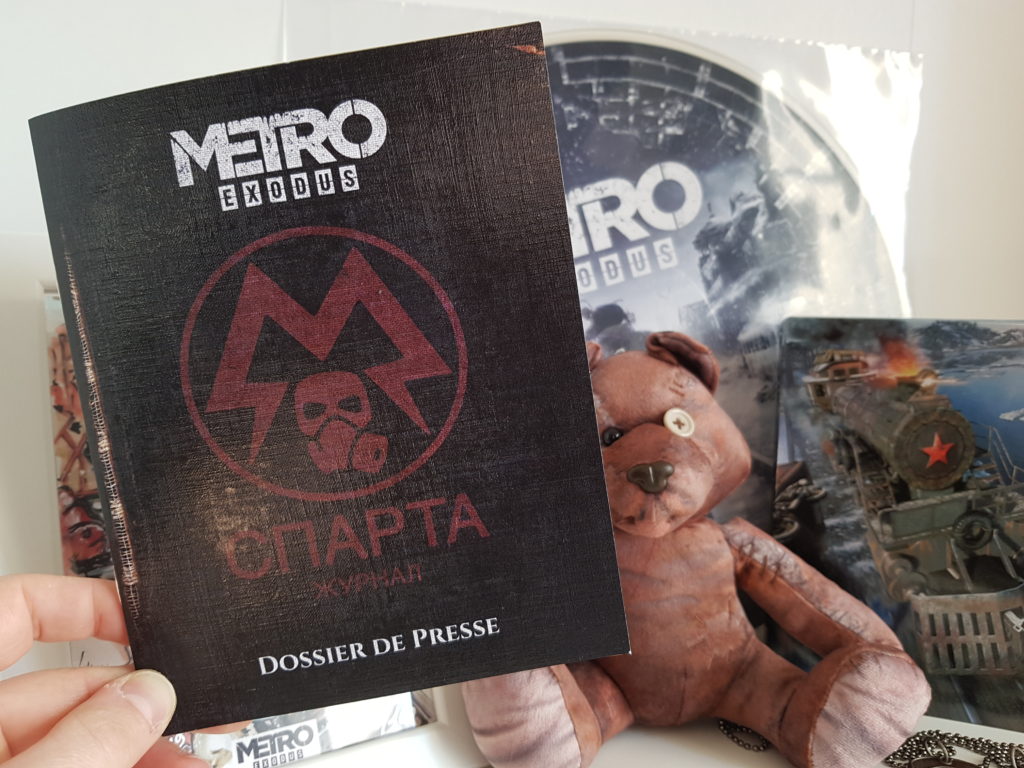 steelbook unboxing vinyle Metro Exodus blog gaming press kit aurora dossier de presse lageekroom koch media