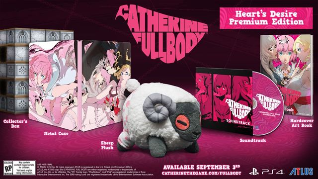 Catherine : Full Body arrive sur PS4 dès le 3 septembre 2019 édition collector soundtrack steelbook