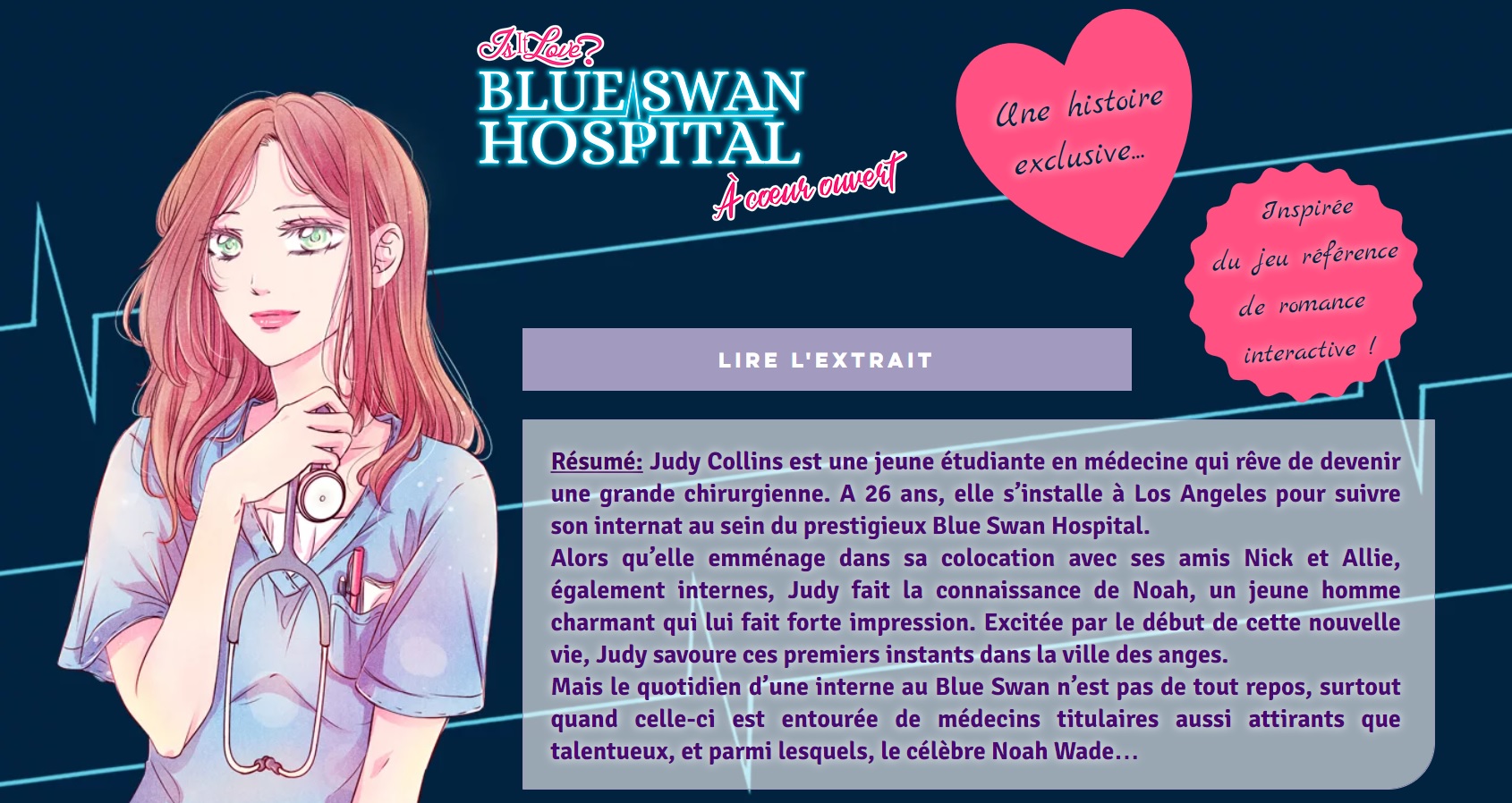 Avis Manga : Is it Love? Blue Swan Hospital, A coeur ouvert - Tome 1