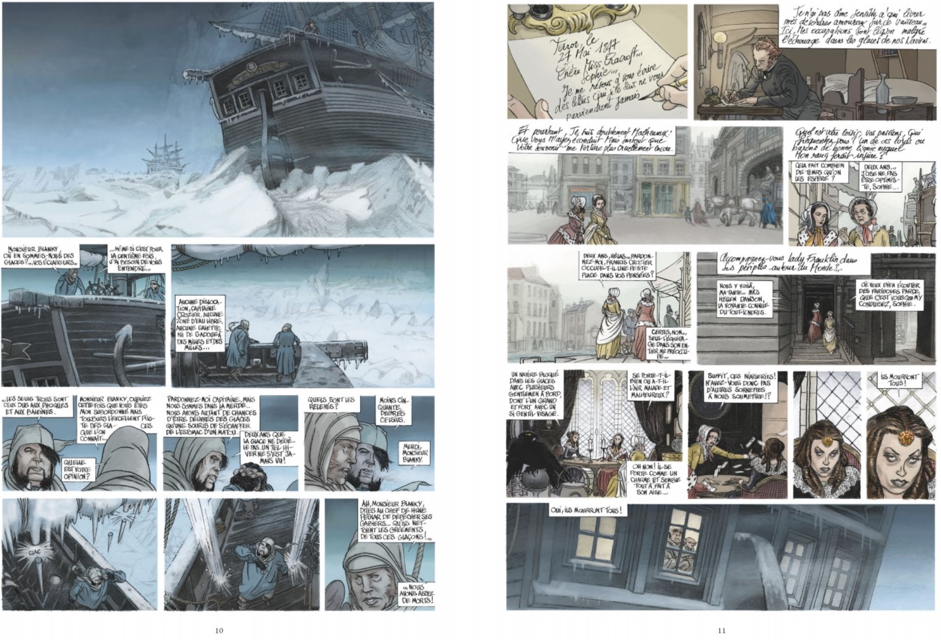 Avis BD Glénat : Franklin - Les Prisonniers de l'Arctique lageekroom critique bande dessinée