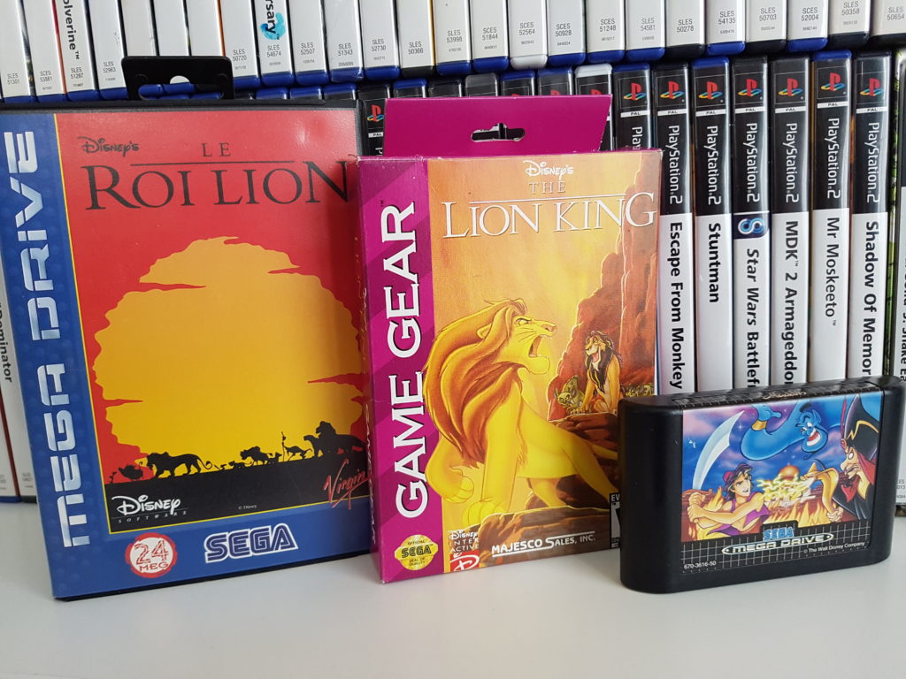 blog gaming série film Lageekroom Le Roi Lion Aladdin retrogaming Sega Megadrive