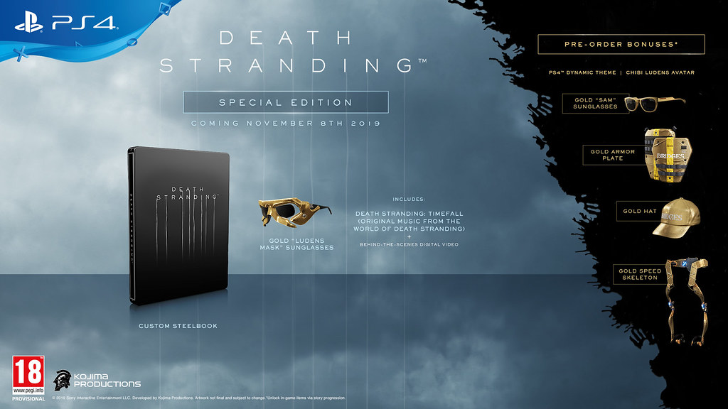 PlayStation 4 : Death Stranding : nouvelle vidéo, éditions spéciales et date de sortie