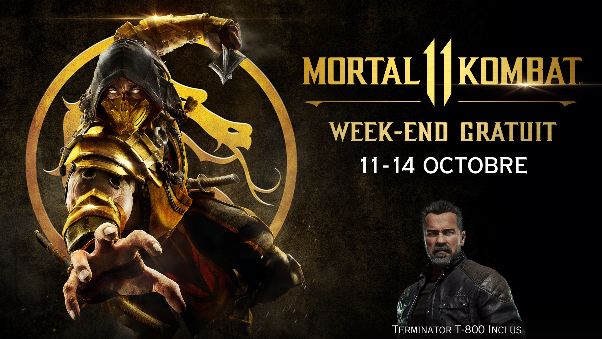 Jouez gratuitement à Mortal Kombat 11 du 11 au 14 octobre sur PlayStation 4 et Xbox One