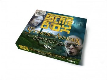 Avis 404 Editions : Escape Box Le Seigneur des Anneaux