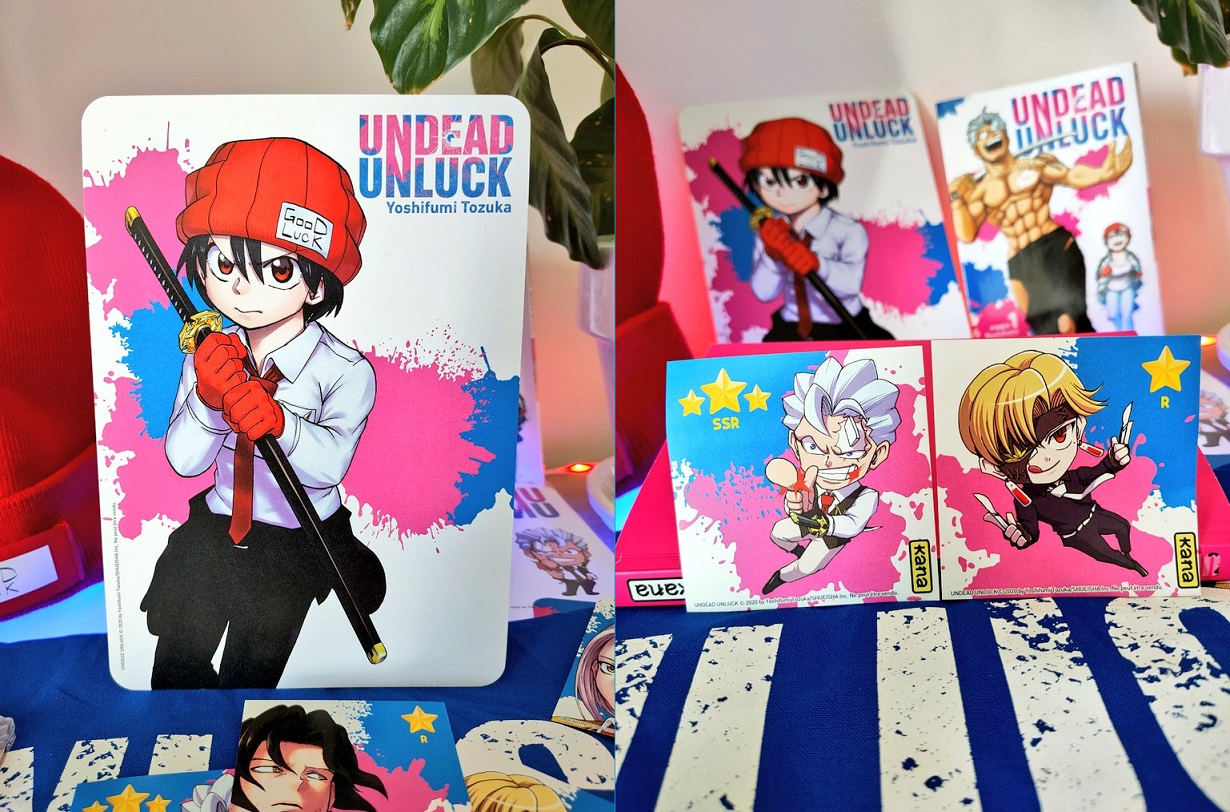 Avis Manga Kana : Undead Unluck - Tome 1 + Press Kit lageekroom