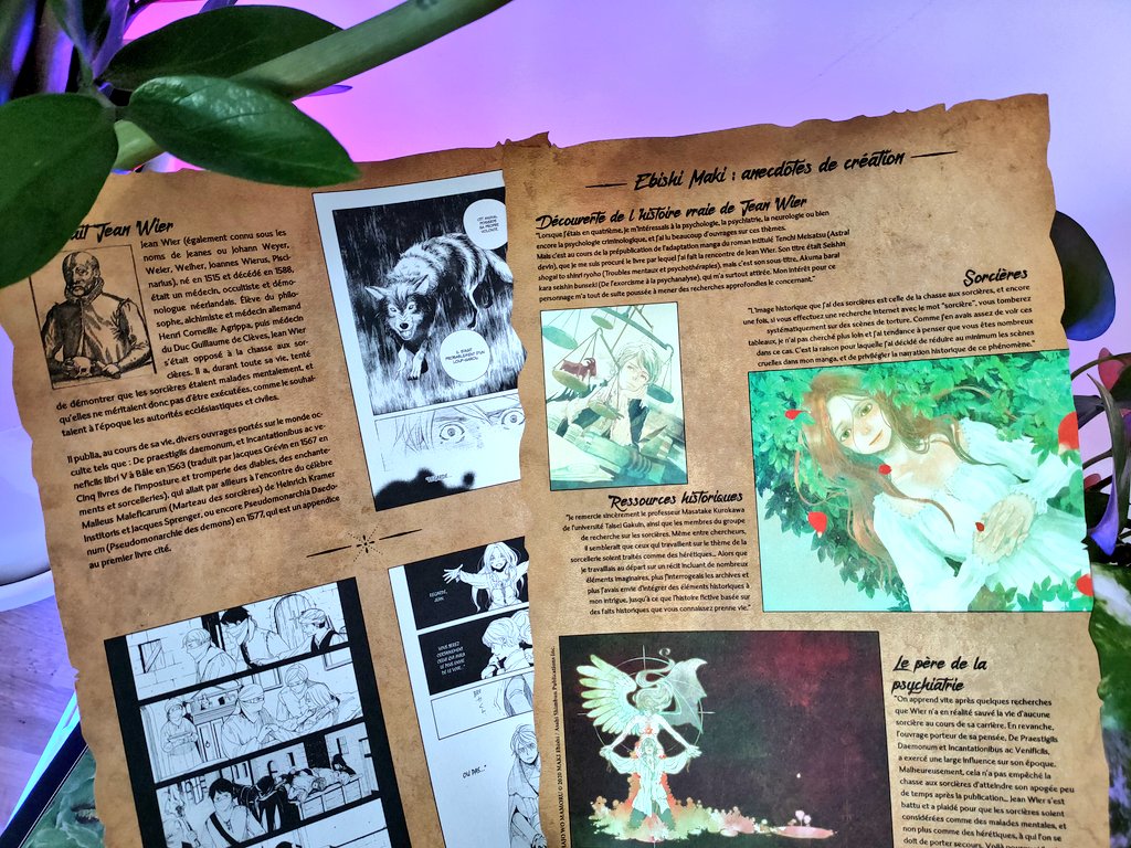 Avis Manga Glénat : Le Livre des sorcières - Tomes 1 à 3 (série terminée)