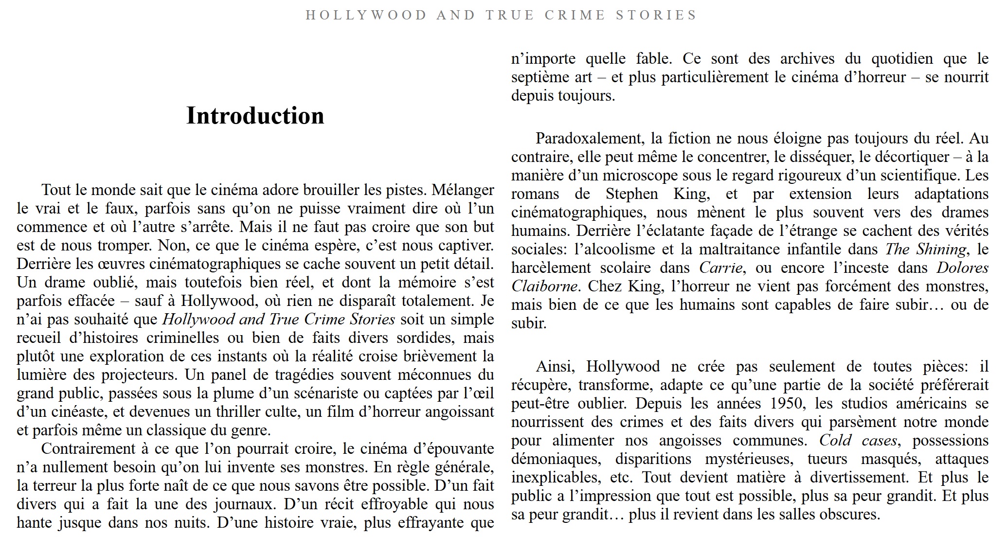 hollywood and true crime stories extrait