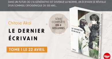Avis manga Glénat : Le dernier écrivain – Tome 1