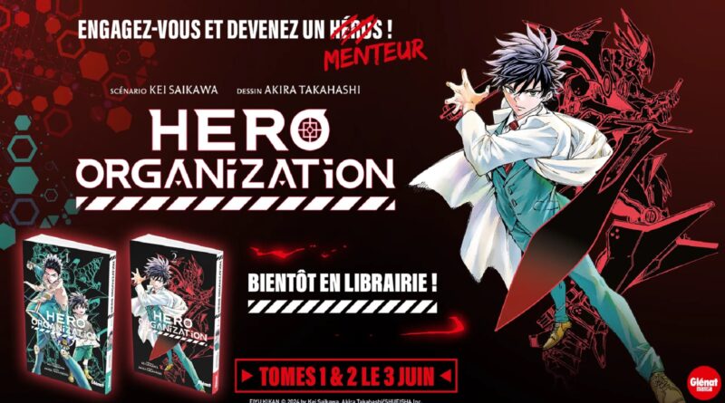 Avis manga Glénat : Hero Organization – Tomes 1 et 2