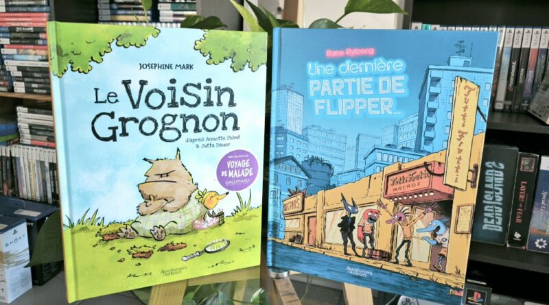 Deux BD, deux ambiances : notre avis sur Le Voisin grognon et Une dernière partie de Flipper